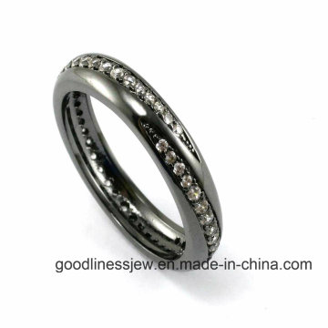 925 Sterling Silver AAA CZ Ring Girls Silver Jewelry (R10113)